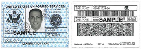 DD Form 2765 ID Card