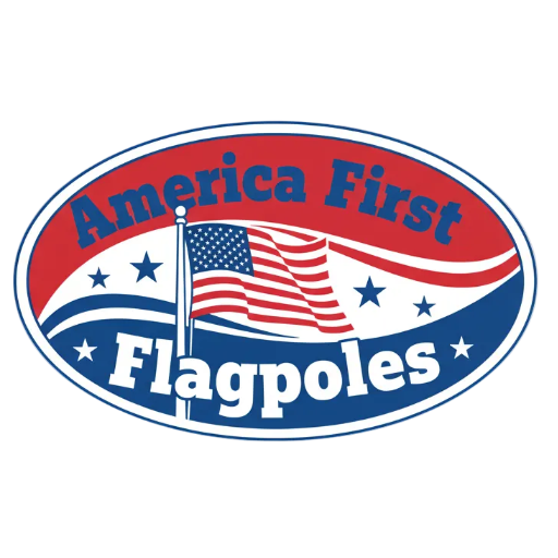 America First Flagpoles logo square