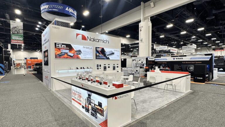 nakamichi car audio trade show corner booth view 768x432